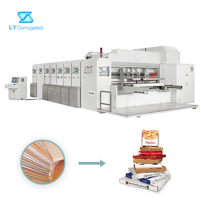 কার্টন বক্স প্যাকিং বক্সের জন্য TUV Flexo প্রিন্টার স্লটার মেশিন দুই রঙের 5000KG